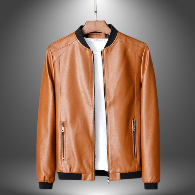 Manuel | Giacca di Pelle Artigianale Estiva da Uomo