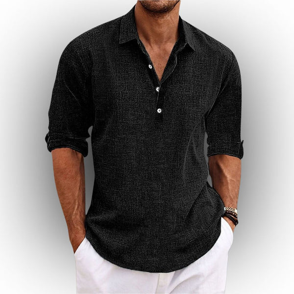 AMEDEO™ | Elegante Camicia in Cotone e Lino