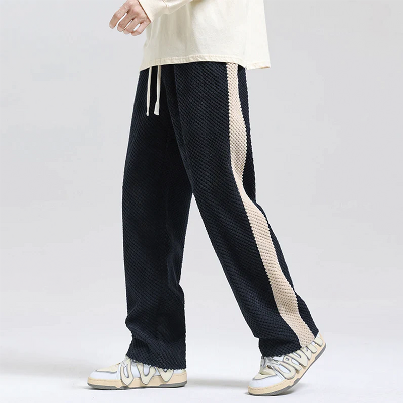 Pantaloni Jogger in Corduroy a Waffle