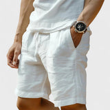 Calypso | Pantaloni Corti in Lino Artigianale da Uomo