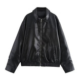 Greta™ | Giacca Aviatore Donna in Eco Pelle