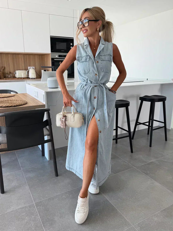 Isabelle | Maxi Denim Dress