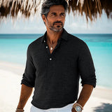 Hans | Elegantes Hemd aus Baumwolle und Leinen