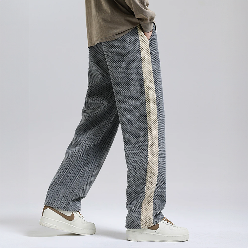 Pantaloni Jogger in Corduroy a Waffle