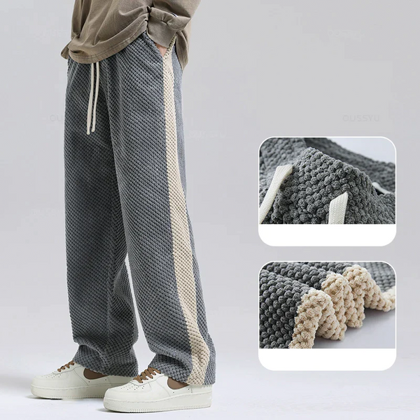 Pantaloni Jogger in Corduroy a Waffle