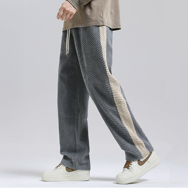 Pantaloni Jogger in Corduroy a Waffle