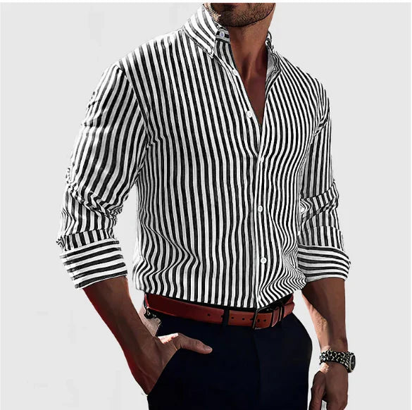 MIRAVO | Camicia a righe da uomo – Elegante & Sicuro di Sé