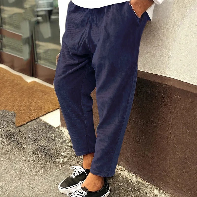 MARIO | Pantaloni a Coste per Comfort e Stile Estivo